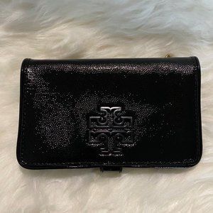 Tory Burch Smart Phone Wallet - EUC -Black Patent
